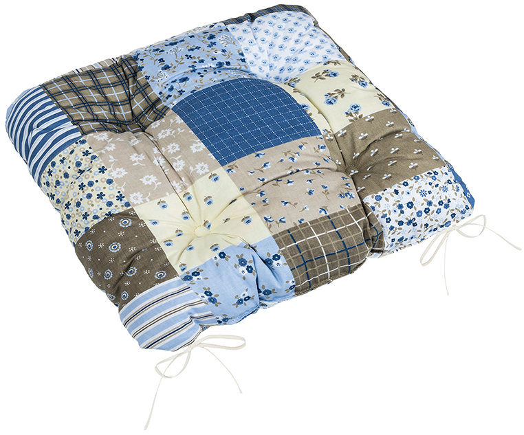 BELLATEX Adela Sedák 41/240 prešívaný 40 × 40 cm patchwork modrý