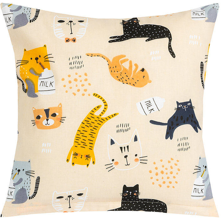 BELLATEX Adela vankúšik 40 × 40 cm 55/291 mačičky