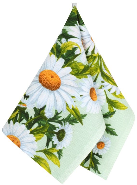 BELLATEX 323 Utěrka 1 ks, 50 × 70 cm, kopretiny