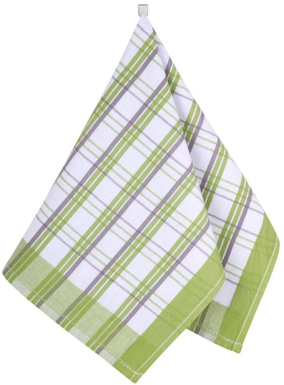 BELLATEX Utěrka 1 ks, 50 × 70 cm, 402 kostka zelená