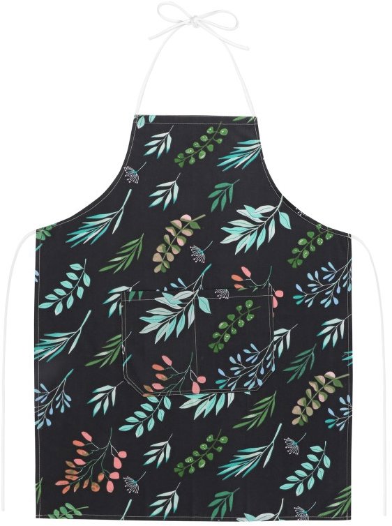 BELLATEX Zástera Adela 67 × 84 cm 7750/236 lístky na čiernej
