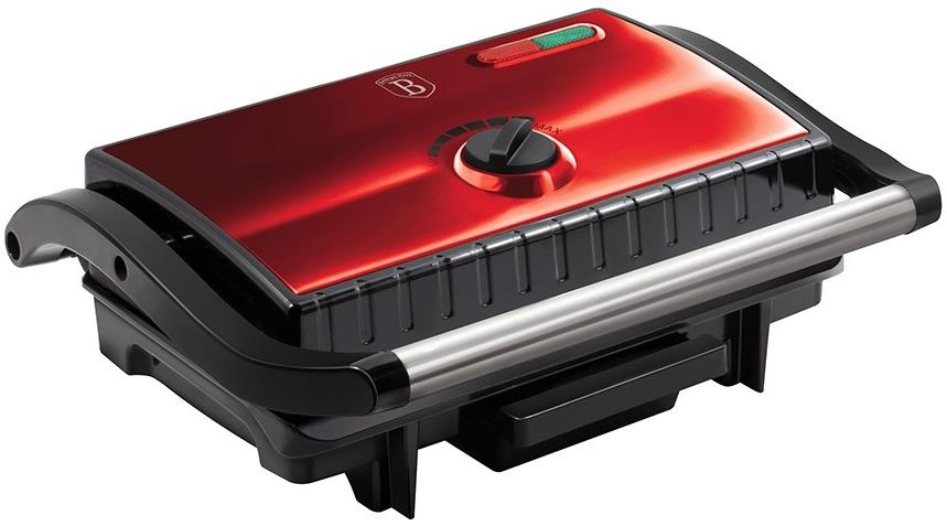 BERLINGERHAUS Elektrický kontaktný gril s nepriľnavým povrchom, Burgundy Metallic Line