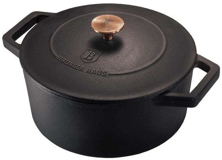 BERLINGERHAUS Pekáč liatinový s pokrievkou 24 cm Black Rose Collection