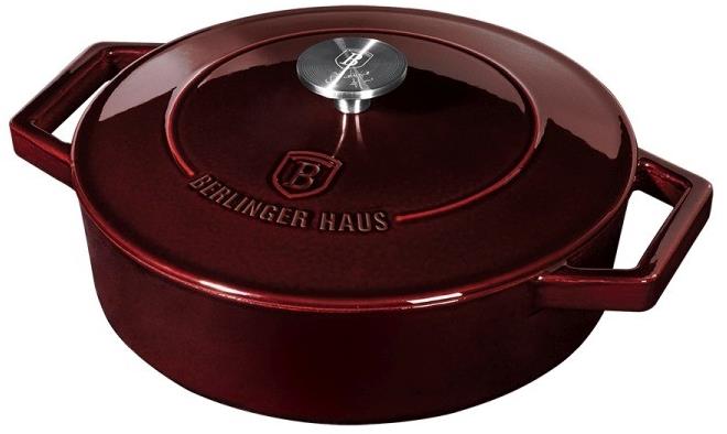 BERLINGERHAUS Pekáč liatinový s pokrievkou 26 cm Burgundy Line