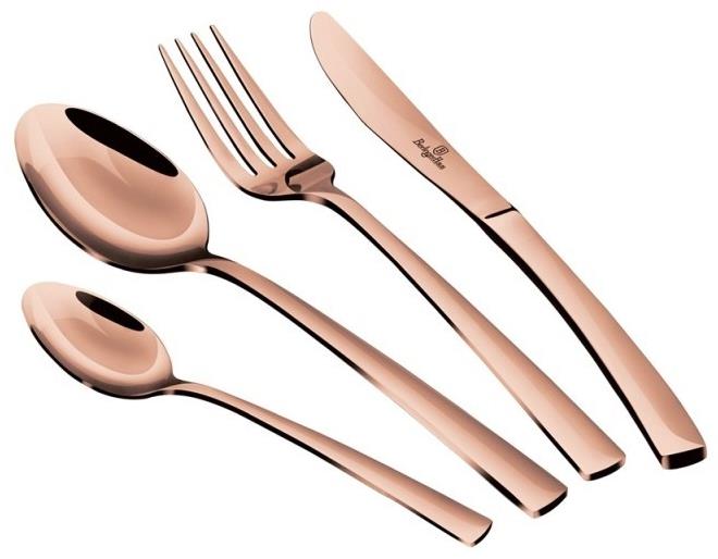 BERLINGERHAUS Sada príborov 24 ks Rosegold Metallic Line nerez mirror