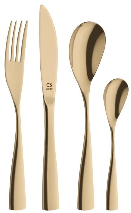 CS KOCHSYSTEME Sada príborov nerez 24 ks Bocholt Gold