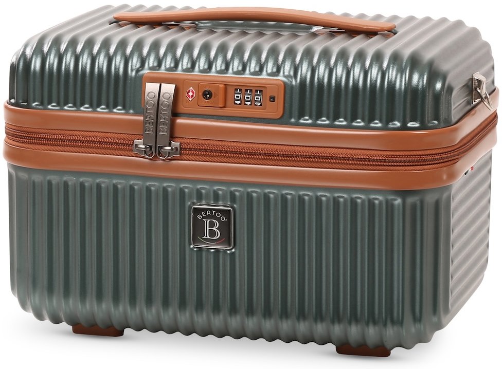 Bertoo Kozmetický kufrík Napoli, zelený 17 l