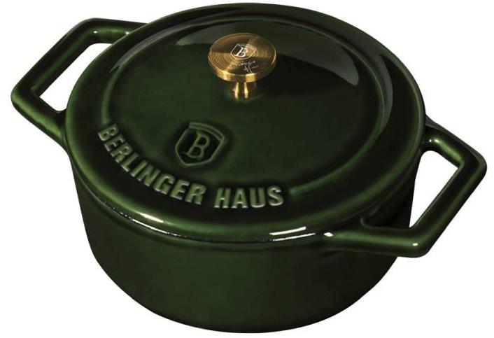 BERLINGERHAUS Pekáč liatinový s pokrievkou 10 cm Emerald Collection