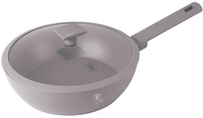 BERLINGERHAUS Panvica hlboká s titánovým povrchom a pokrievkou 24 cm Taupe Collection