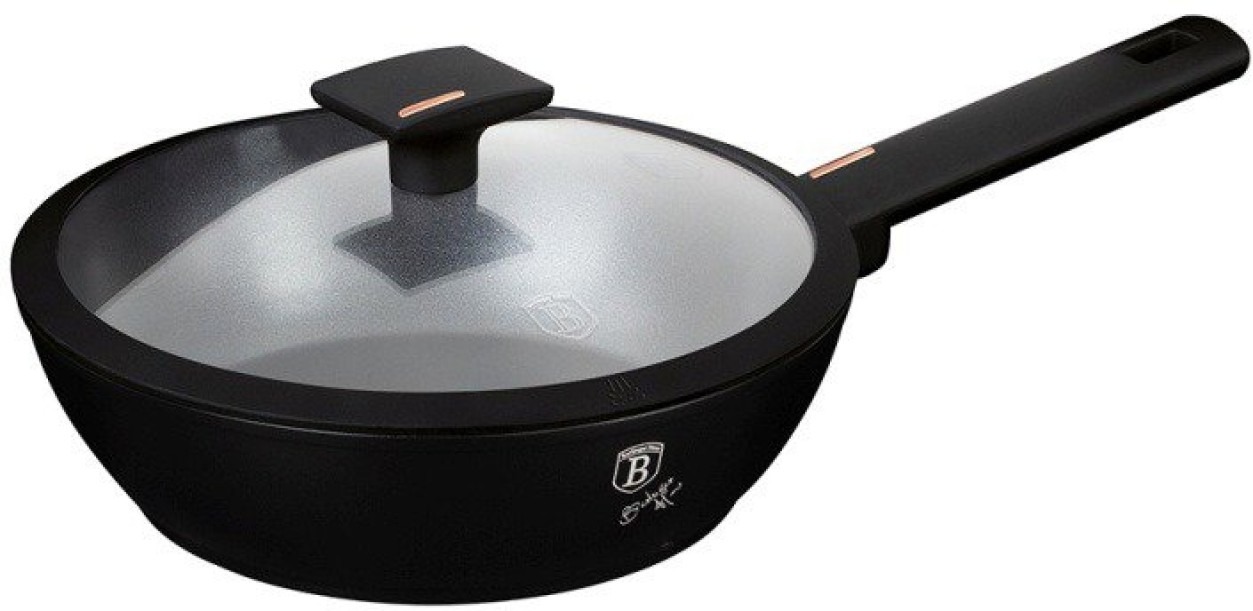 BerlingerHaus Monaco Collection Panvica hlboká s titánovým povrchom a pokrievkou 24 cm