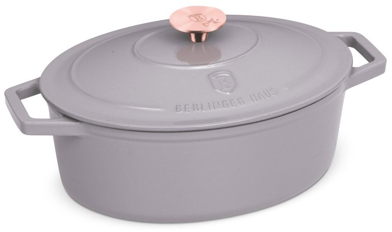 BerlingerHaus Taupe Collection Pekáč s pokrievkou 30 cm liatinový