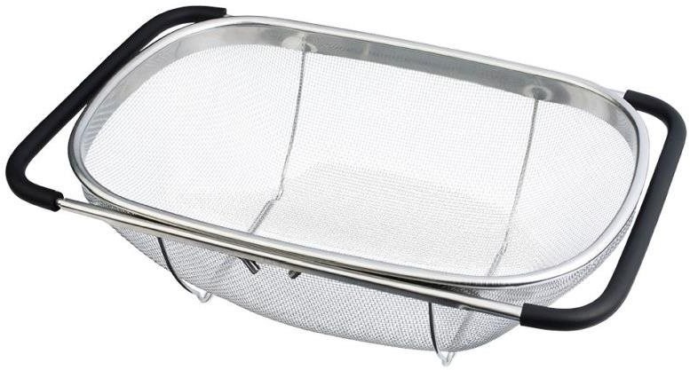 BERLINGERHAUS Cedidlo s výsuvnými rukoväťami na drez antikoro Black