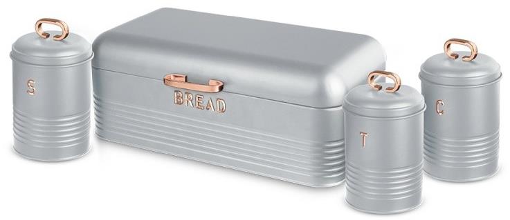 BERLINGERHAUS Chlebník a dóza na potraviny sada 4 ks Moonlight Edition