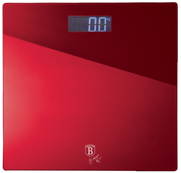 Berlingerhaus Osobná váha digitálna 150 kg Burgundy Metallic Line