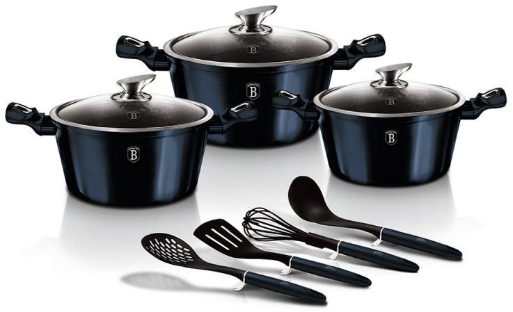 BERLINGERHAUS Súprava riadu s mramorovým povrchom 10 ks Aquamarine Metallic Line