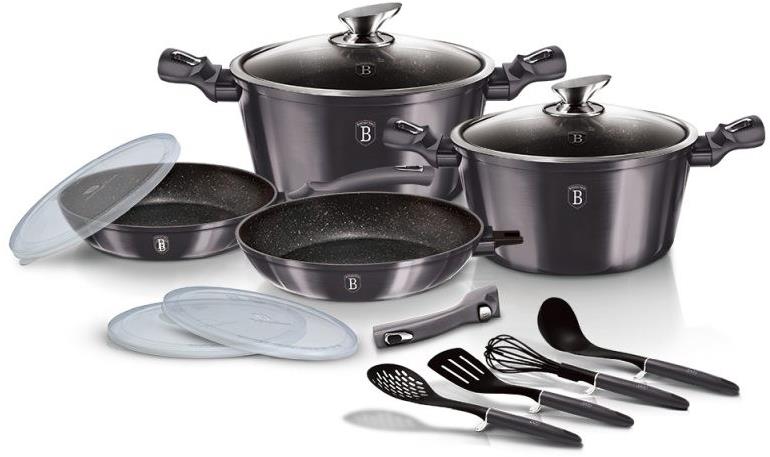 BERLINGERHAUS Sada riadu s mramorovým povrchom 13 ks Carbon PRO Line