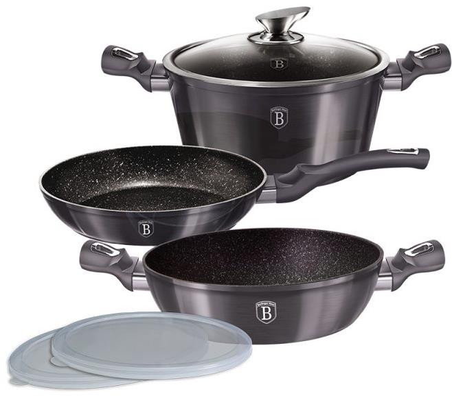 BERLINGERHAUS Súprava riadu s mramorovým povrchom 6 ks Carbon PRO Line