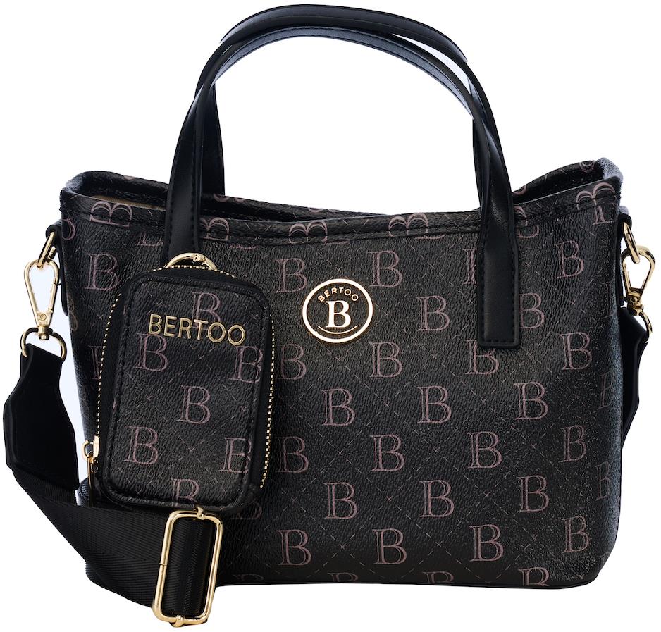 BERTOO Dámska kabelka Sara black logo