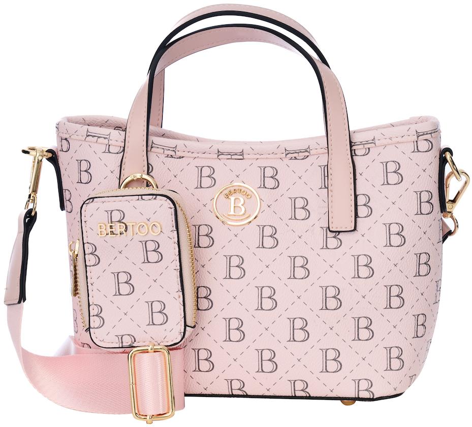 BERTOO Dámska kabelka Sara pink logo
