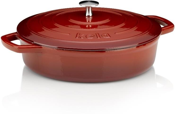 KELA Kastról liatinový Calido 28 cm červený
