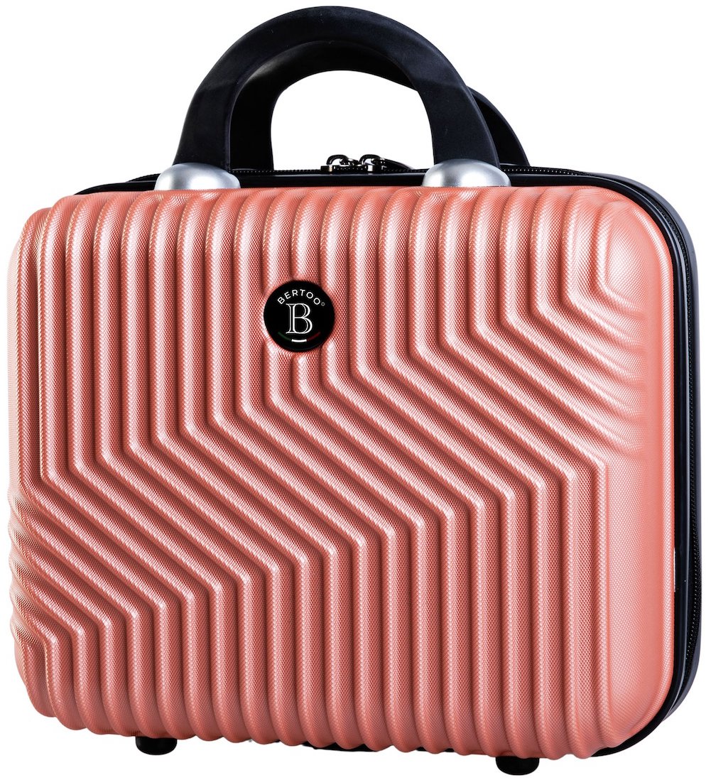 BERTOO Cestovný kozmetický kufrík Milano, ružový 12 l