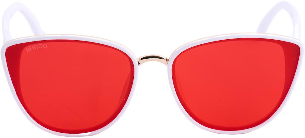 BERTOO dámske slnečné okuliare Silvia white/red