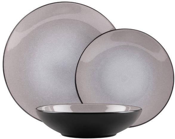 BERLINGERHAUS Jedálenská súprava tanierov Taupe Collection lesklá 18 ks