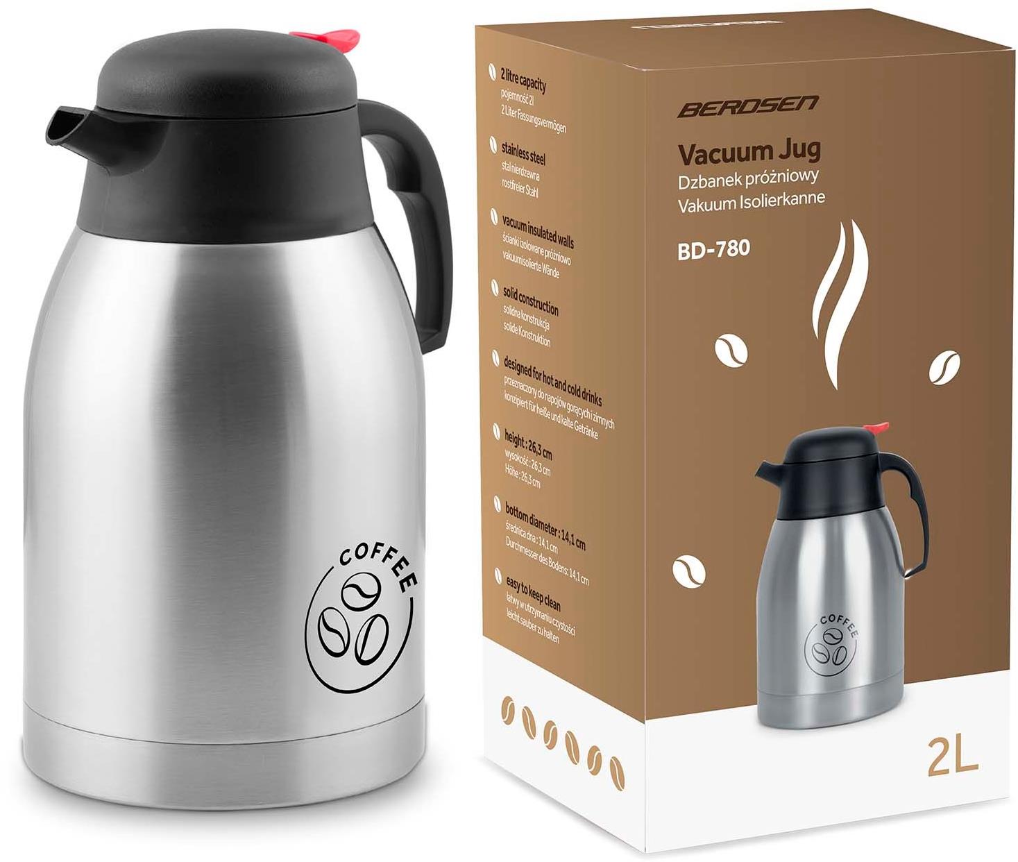 Berdsen vákuová kanvica na kávu BD-780, 2 l
