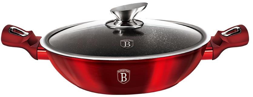 BERLINGERHAUS Wok s pokrievkou 30 cm Burgundy Edition