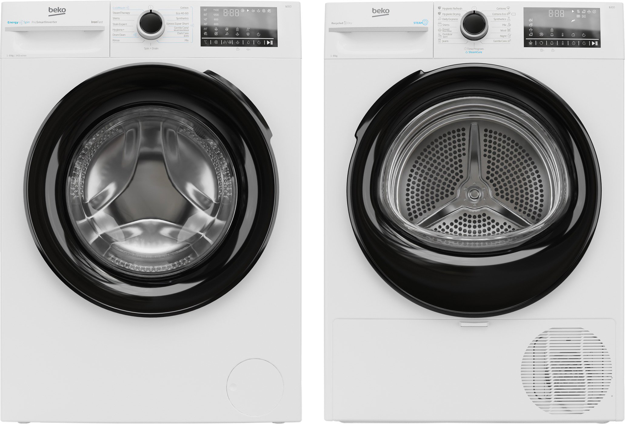 BEKO BM3WFSU48415WB + BEKO BM3T48249W