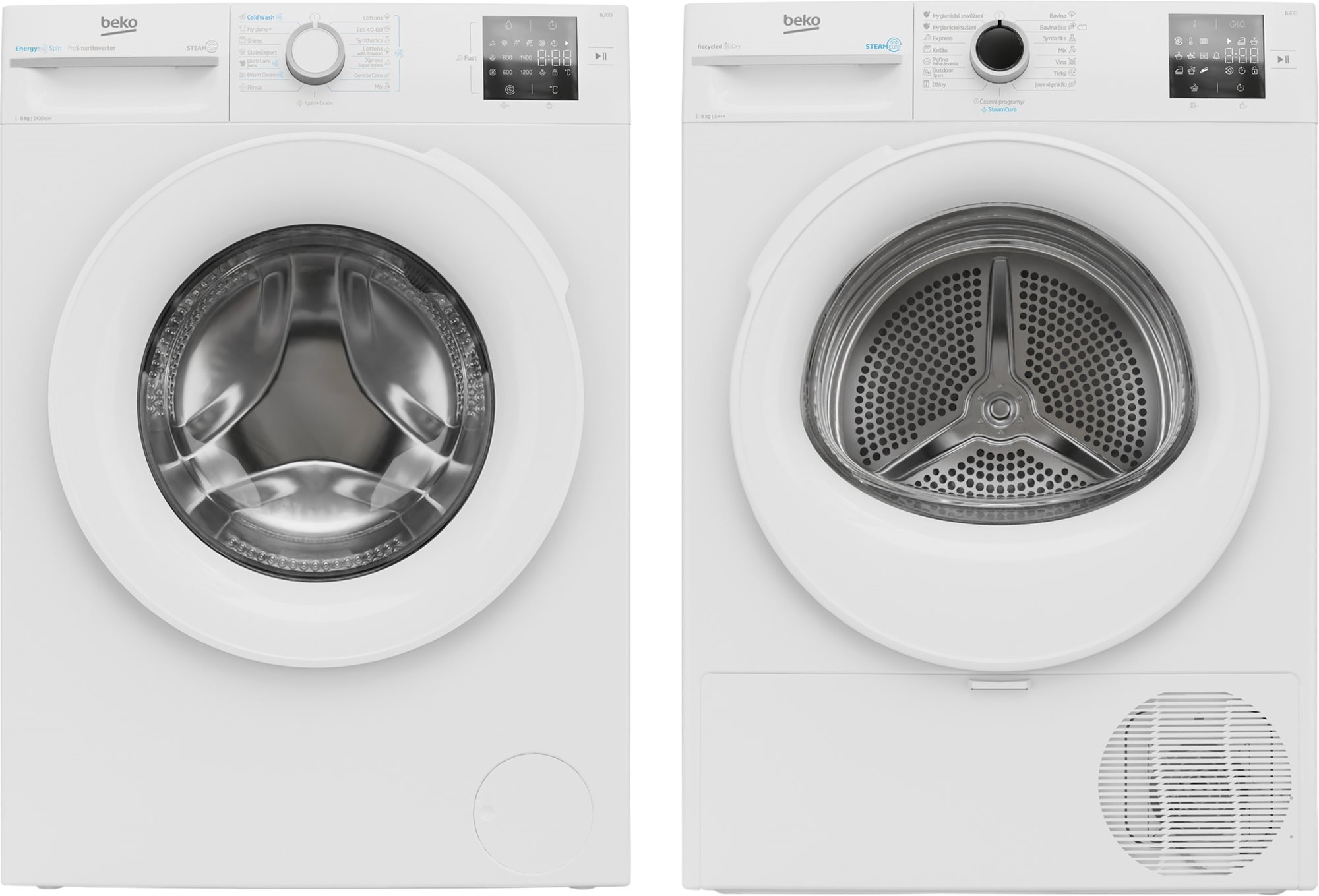 BEKO BM3WFSU38413WW + BEKO BM3T3824WW