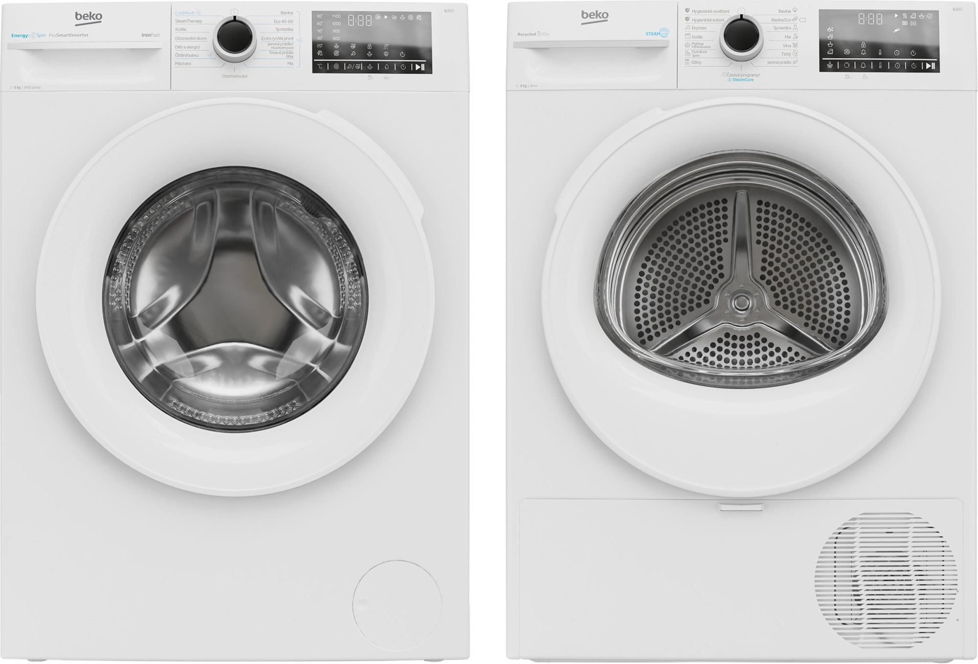 BEKO BM3WFU4941WW + BEKO BM3T4924WW