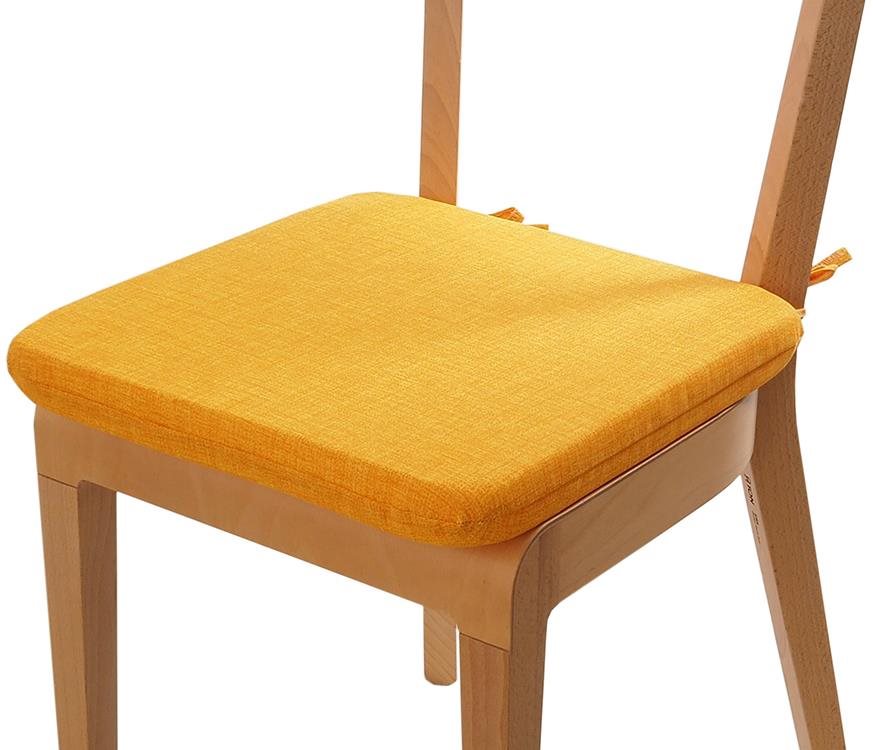 Sedák 40 × 40 cm so šnúrkami – Žltý