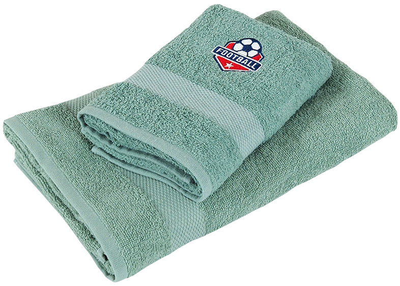 B.E.S. PETROVICE Dárkový set ručník a osuška froté s výšivkou Football 50 × 90 cm + 70 × 140 cm