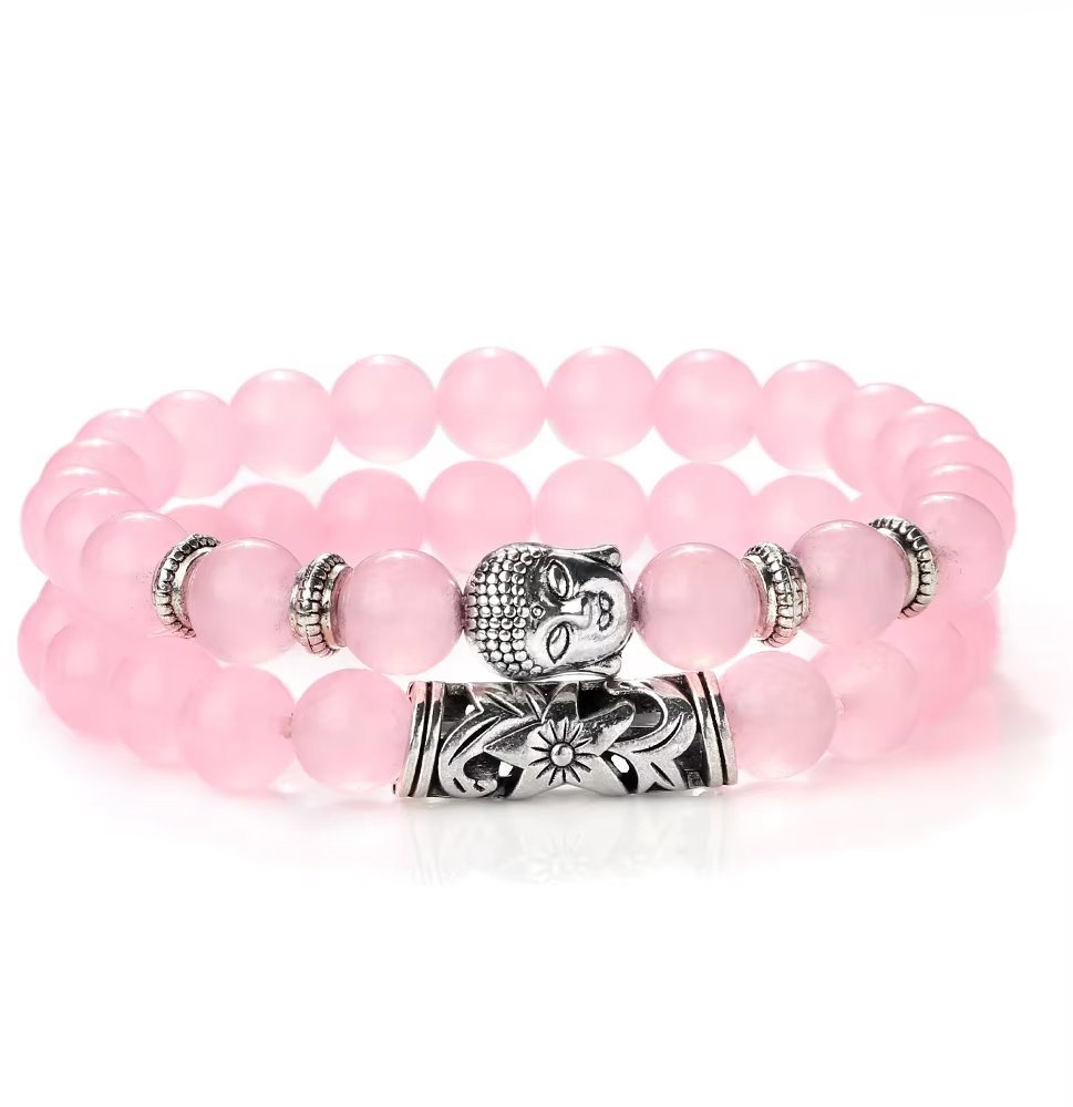 Silver Star Amaryllis dámske náramky, Budha, súprava 2 kusy