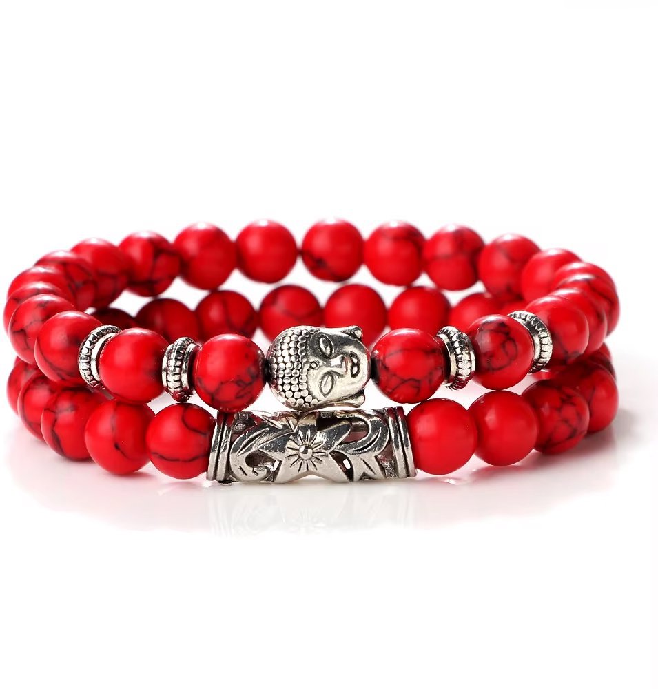 Silver Star Rosywood dámske náramky, Budha, súprava 2 kusy