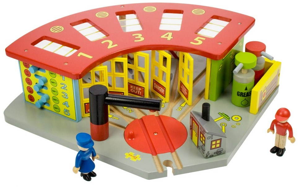 Bigjigs Exkluzívne depo pre 5 vlakov