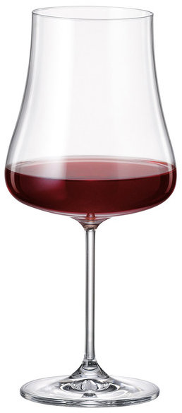 Bohemia Royal Crystal Sada sklenic na červené víno 6 ks Aira 680 ml