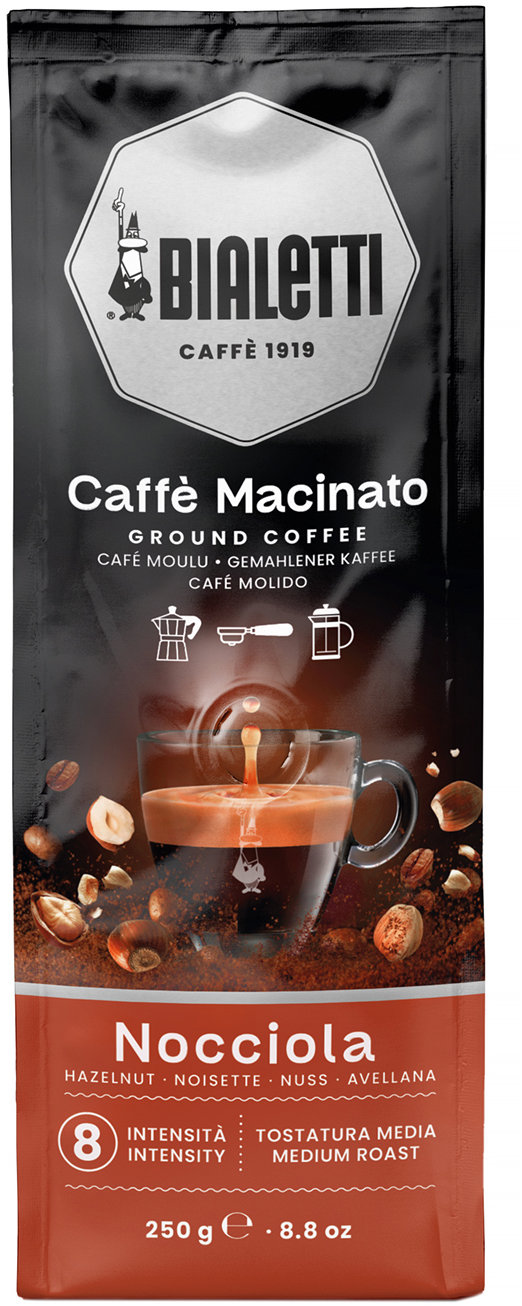Bialetti Caffe Macinato Nocciola espresso, mletá, 250 g