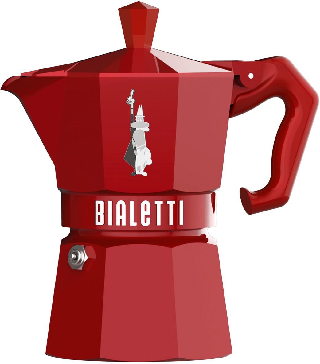 Bialetti Exclusive Moka červená 3 porcie