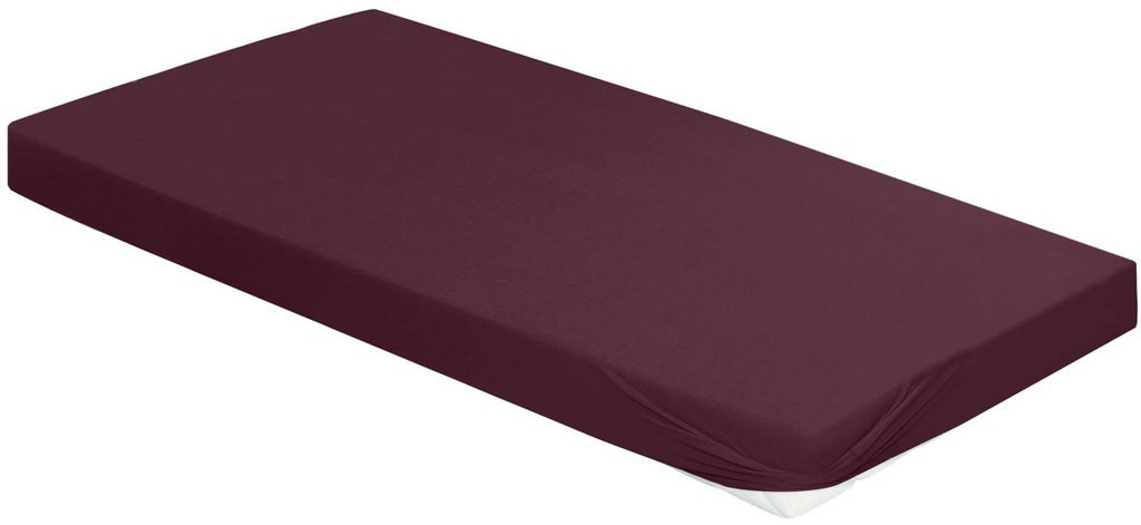 Bierbaum Jersey, prestieradlo 180 × 200 cm vínové