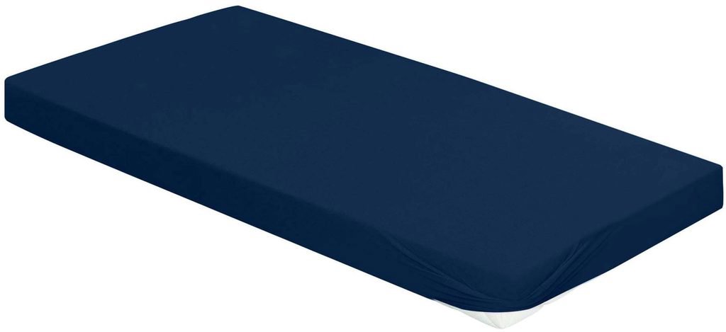 Bierbaum Jersey, prestieradlo 180 × 200 cm tmavomodré