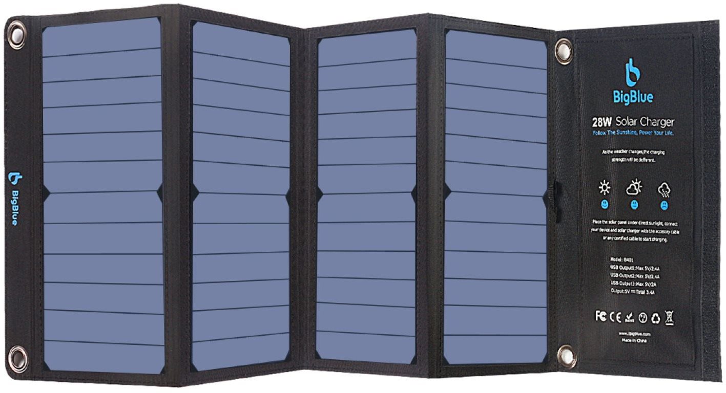 BigBlue B401D 3 USB Port 28 W Solar Charger
