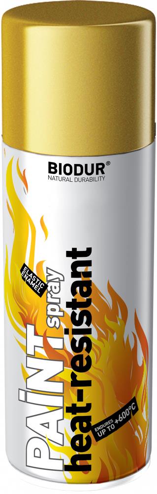 Biodur Farba na vysoké teploty v spreji zlatá 400 ml 600 °C