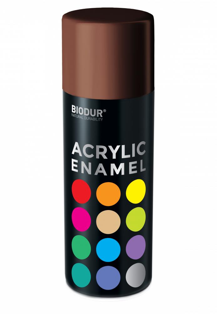 Biodur Akrylový email v spreji – hnedá čokoláda 400 ml/RAL 8017