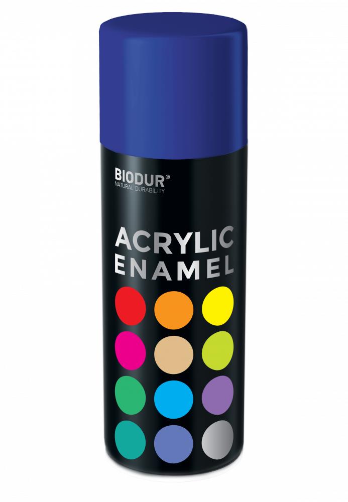 Biodur Akrylový email v spreji – Ultramarínová modrá tmavá 400 ml/RAL 5002