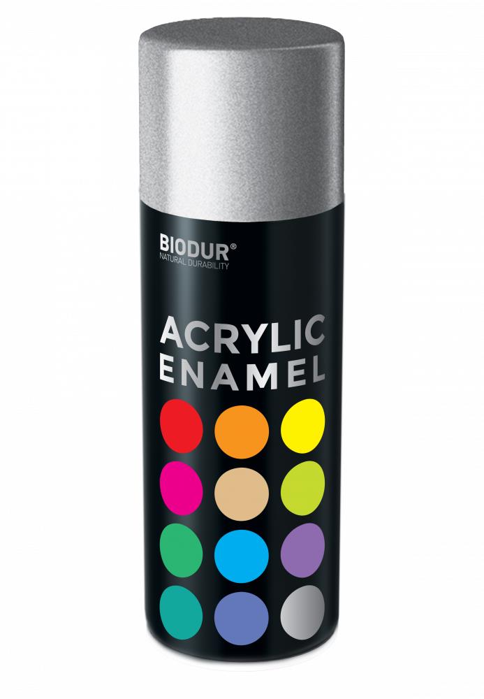 Biodur Akrylový email v spreji – strieborná 400 ml/ RAL 9006