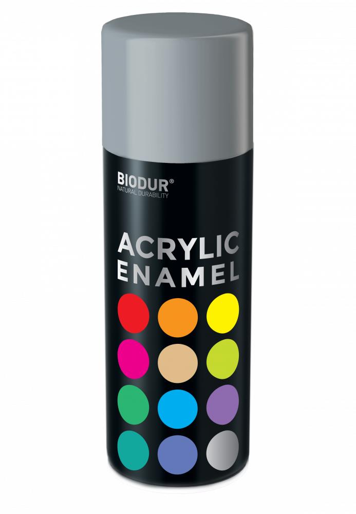 Biodur Akrylový email v spreji – tmavo sivý 400 ml/RAL 7046