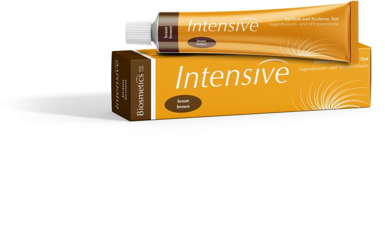 BIOSMETICS Farba na mihalnice a obočie Intensive Brown, 20 ml