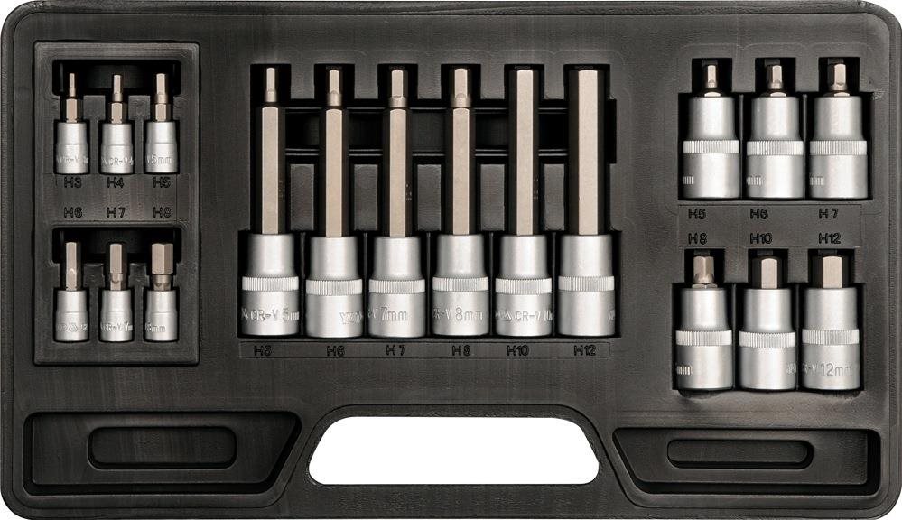 YATO Bity sada 18 ks imbus 3 – 12 mm YT-7752
